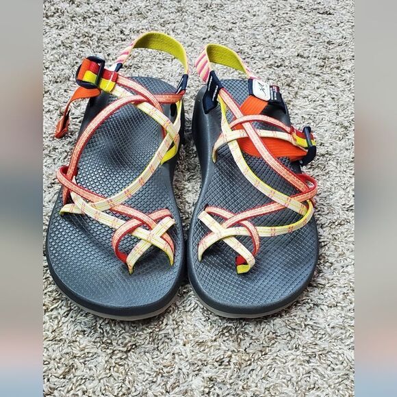 Chaco Orange & Yellow Sandals - Picture 2 of 6